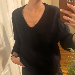 Maje super warm and soft 3/4 sleeves black sweater